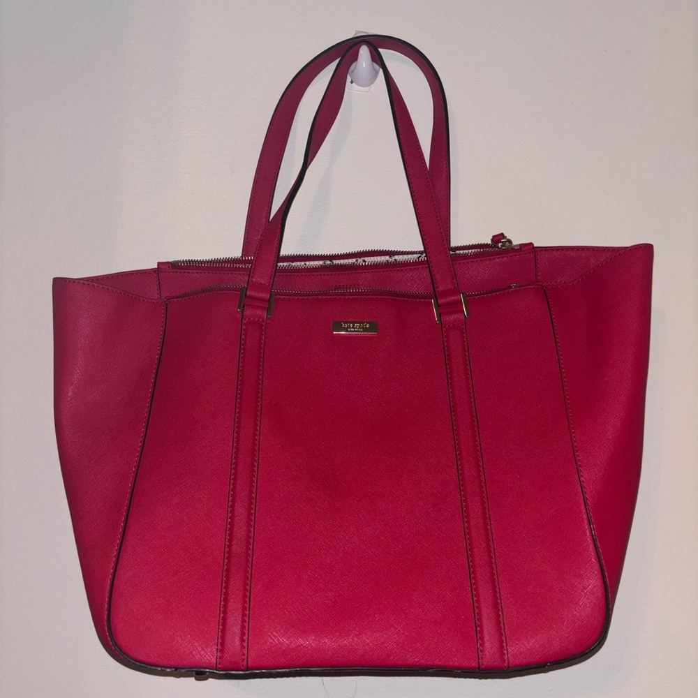 Michael Kors Red Tote Bag & Matching Wallet
